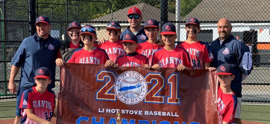 12U NS Giants team on winning the 13u Hot Stove Columbus Day Grand Slam Tournament